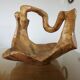 Very large olive wood fruit bowl, 1970, unique item.
