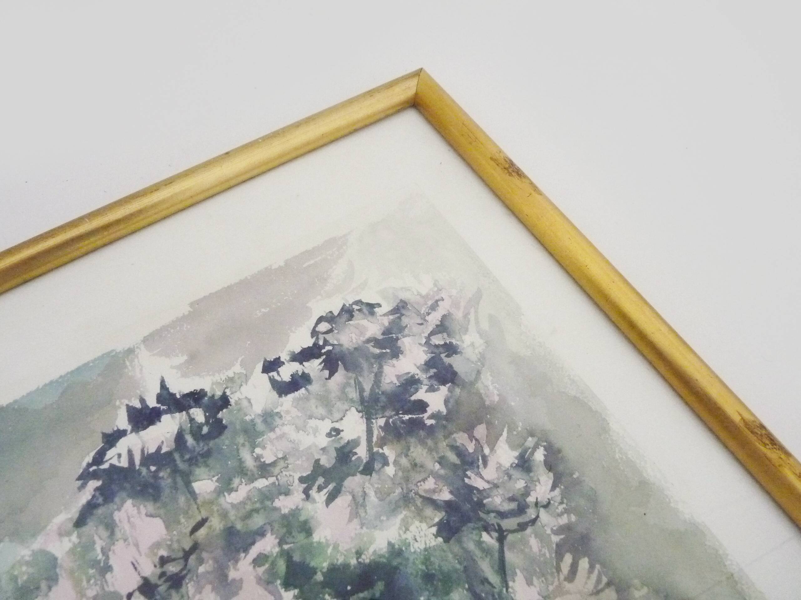 Oil on wood by Riccardo Capone Procession 50s 60s