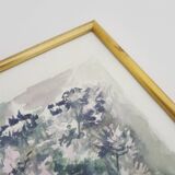 Oil on wood by Riccardo Capone Procession 50s 60s