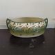 Faience planter by K.G. Lunéville and St Clément floral decoration
