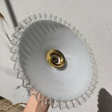 Vintage lace white opaline pendant lamp