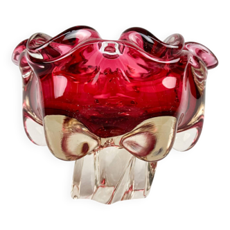 Art Glass Bowl by Josef Hospodka for Chribska Glassworks, 1960's