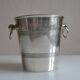Vintage ice or champagne bucket in silver metal