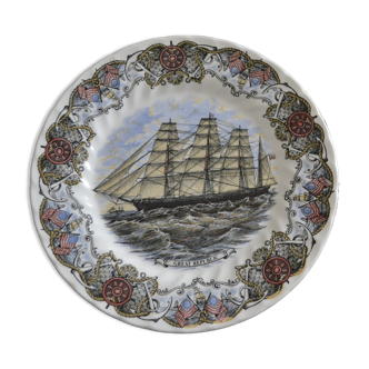 Assiette Churchill, Tallships, décor bateau