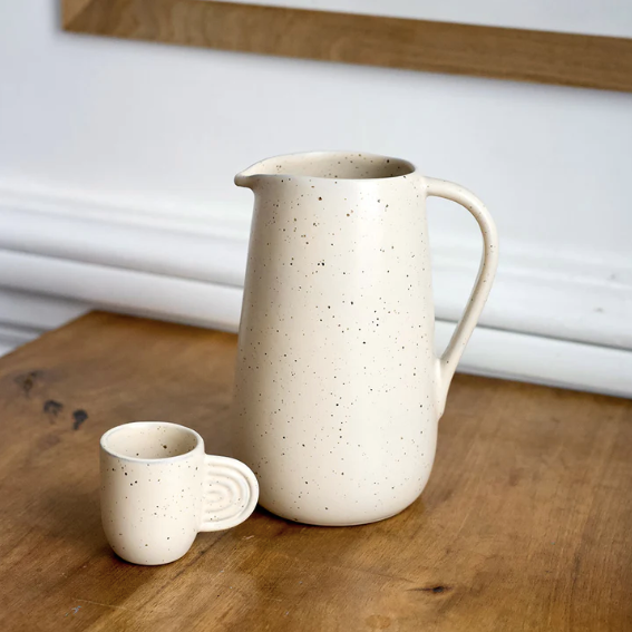 Black Speckled Amber Ceramic Cup - Oustao