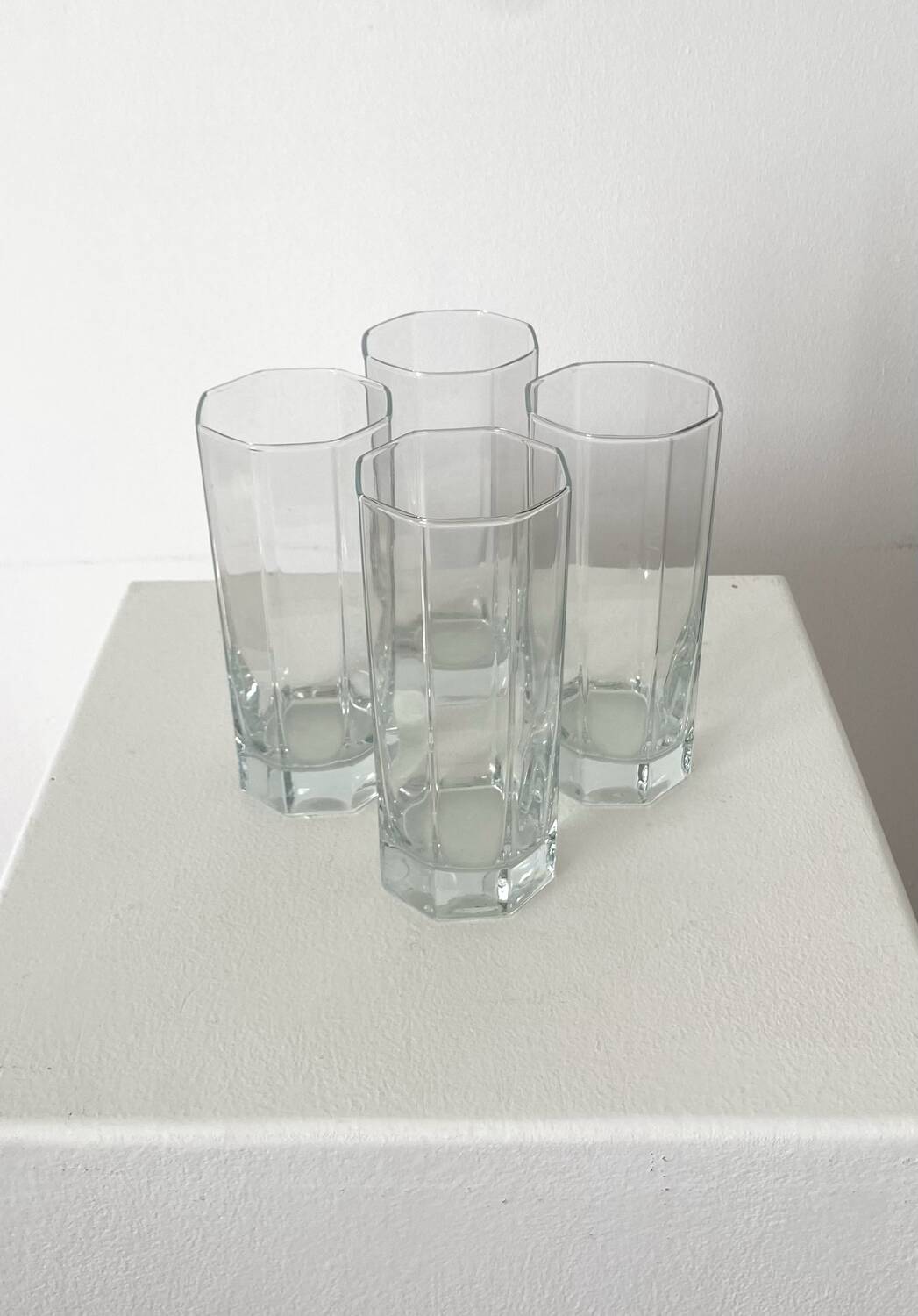 Lot de 4 verres long drink vintage