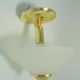 Glass and gilded metal ceiling lamp