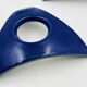 Lot de 4 coquetiers design en céramique bleue signés Malice