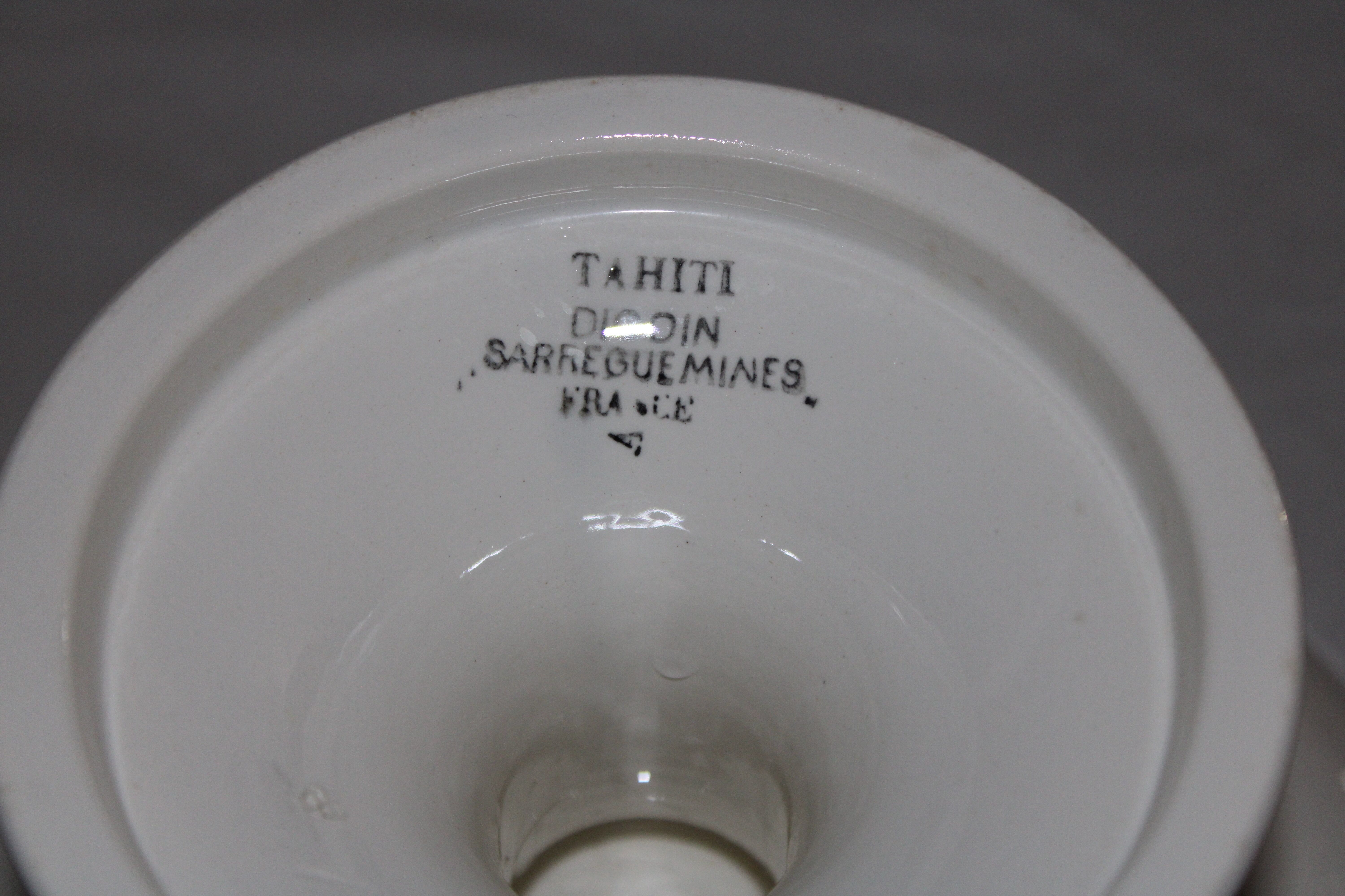 Digoin Sarreguemines Fruit Cup Model Tahiti