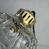 Lot 3 anciennes suspensions en verre bulle vintage