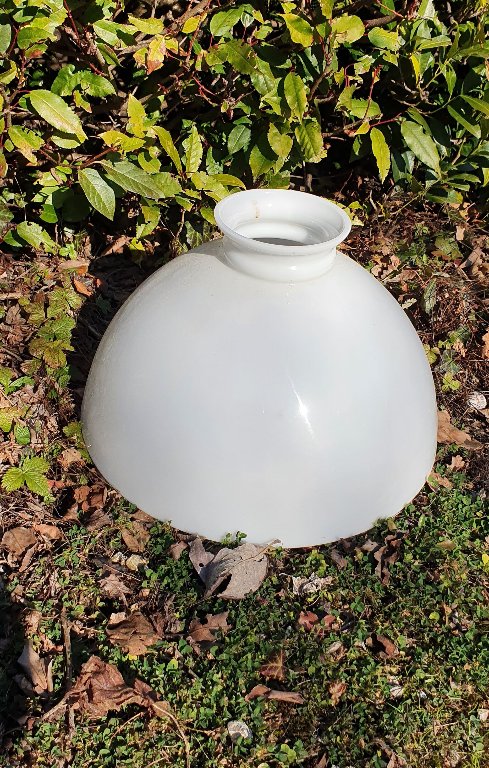 White opaline lampshade