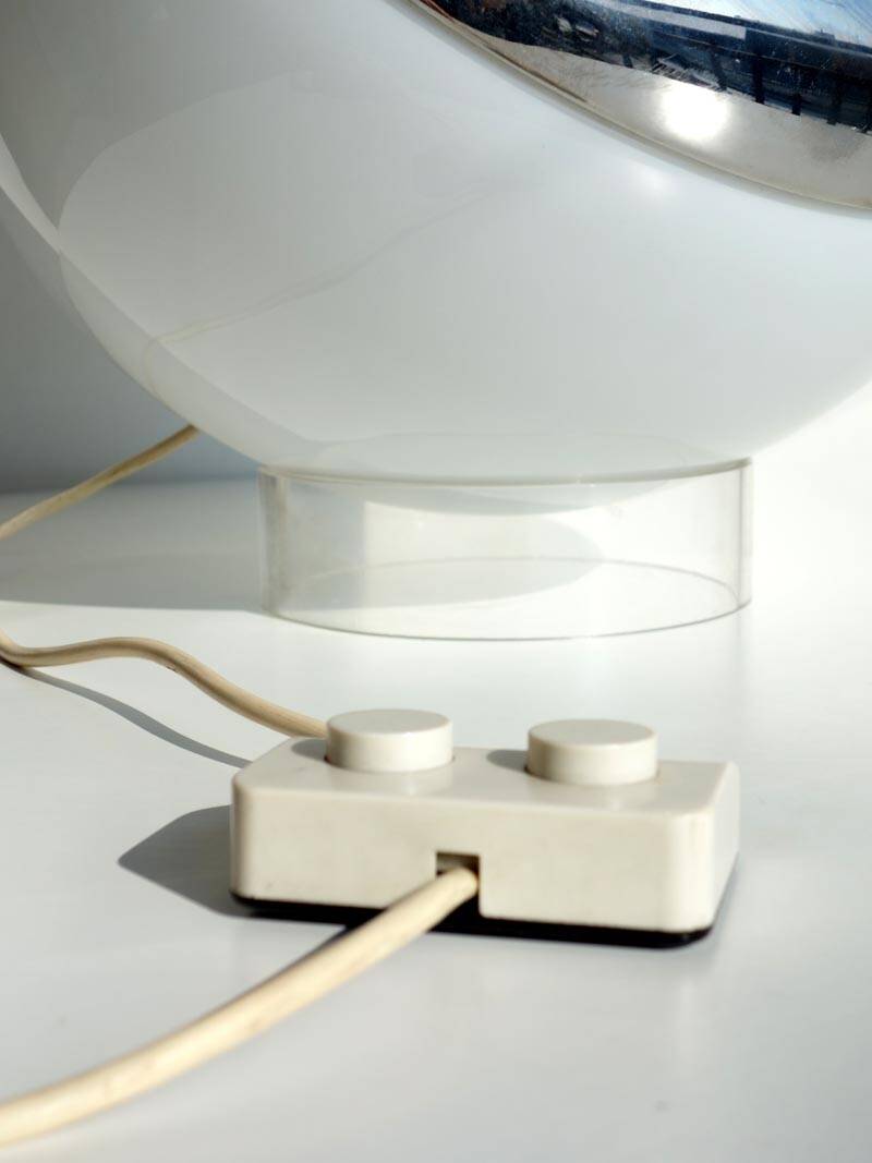 1960s Reggiani De Martini Falcon Fois Italian Design Space Age Glass Table