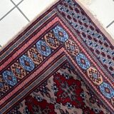 Antique Uzbek Bukhara handmade rug 94cm x 125cm (1920s)