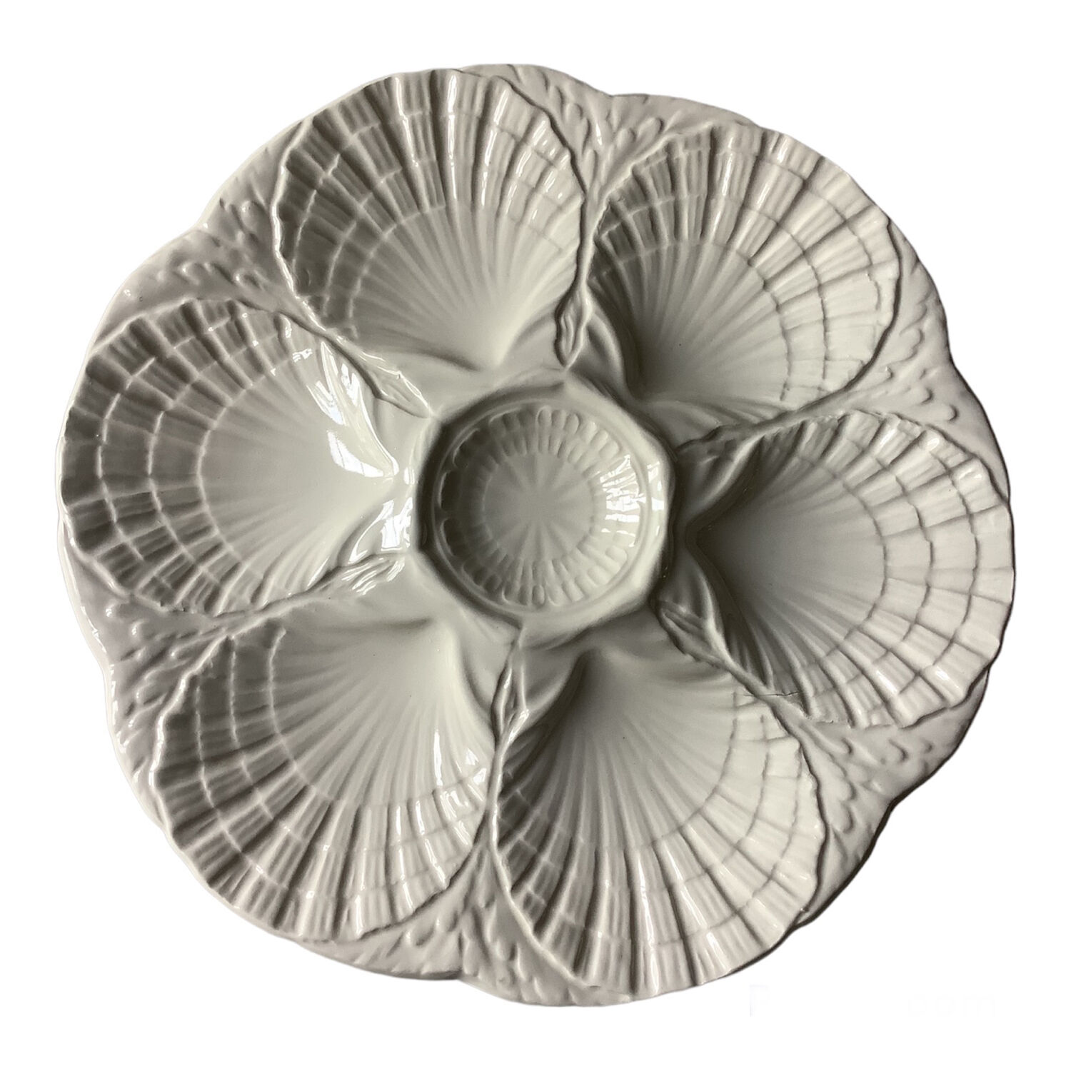 Sarreguemines slurry oyster plates