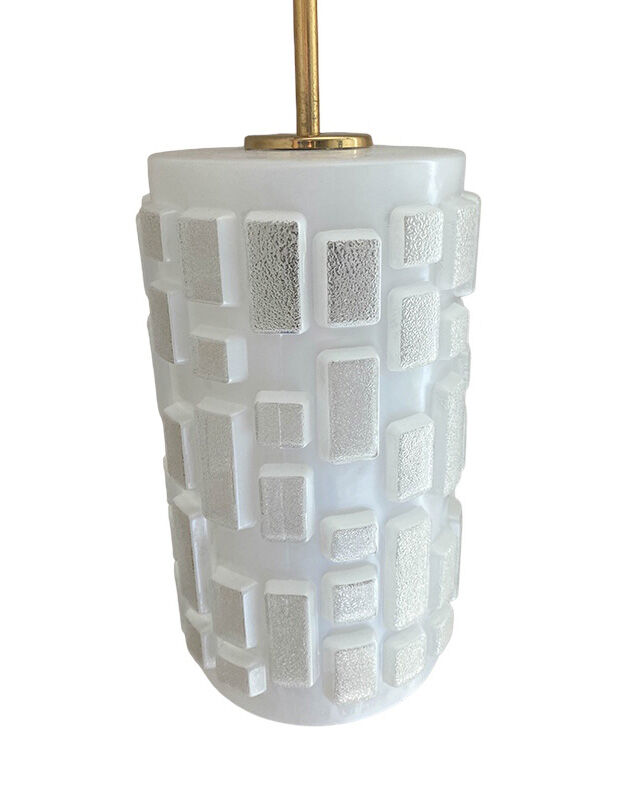 Suspension globe opale 1970s