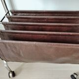 Original magazine holder, Vintage side table