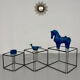 Lot of 3 vintage 1970s design nesting coffee tables by Max Sauze.