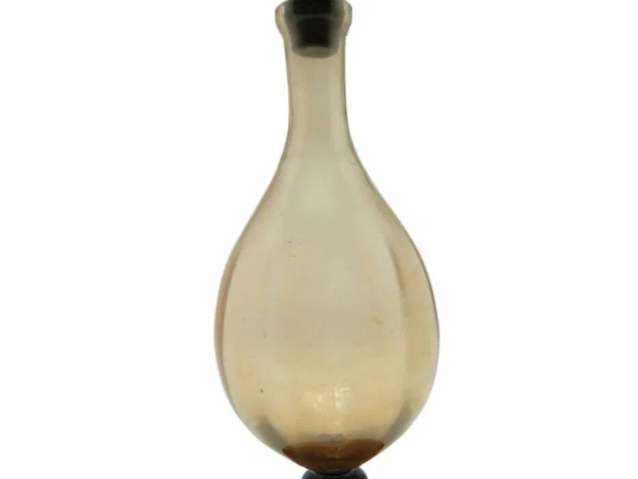 CMD Art Deco Carafe, Pink Glass, Poland, 1930s