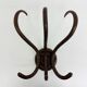 Antique Thonet bentwood wall mounted coat rack, 1930s