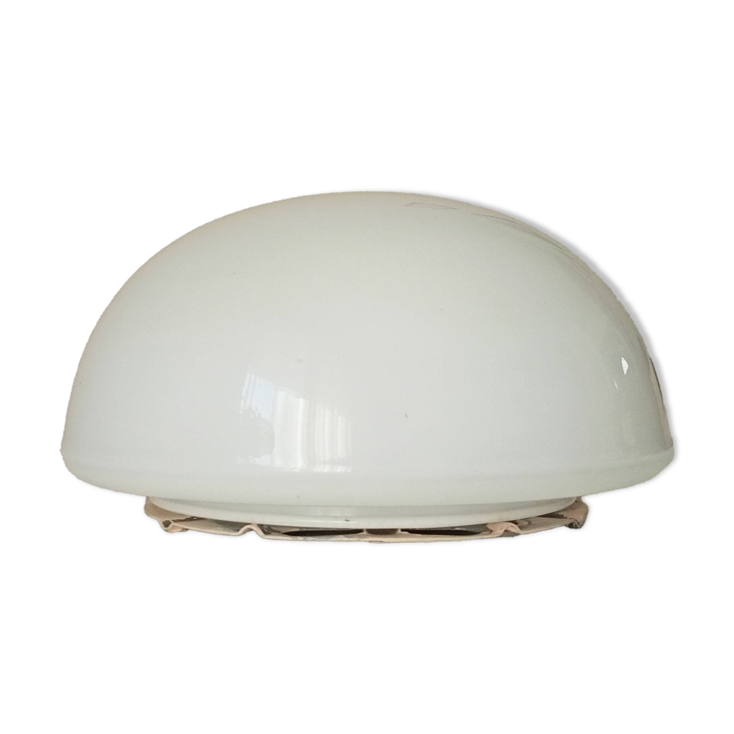Vintage 60s ceiling light in milky white opaline