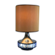 Large Italian Table Lamp with Hammered Glasses, 1970s