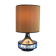 Large Italian Table Lamp with Hammered Glasses, 1970s