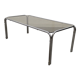 Table basse en métal chromé et verre fumé des années 70/80