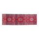 Vintage 1970s Turkish Oushak Handmade Pink Red Wool Wool Runner 89X265