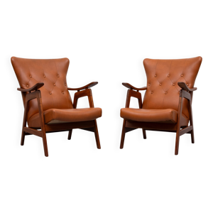 Chaises longues en simili - cuir