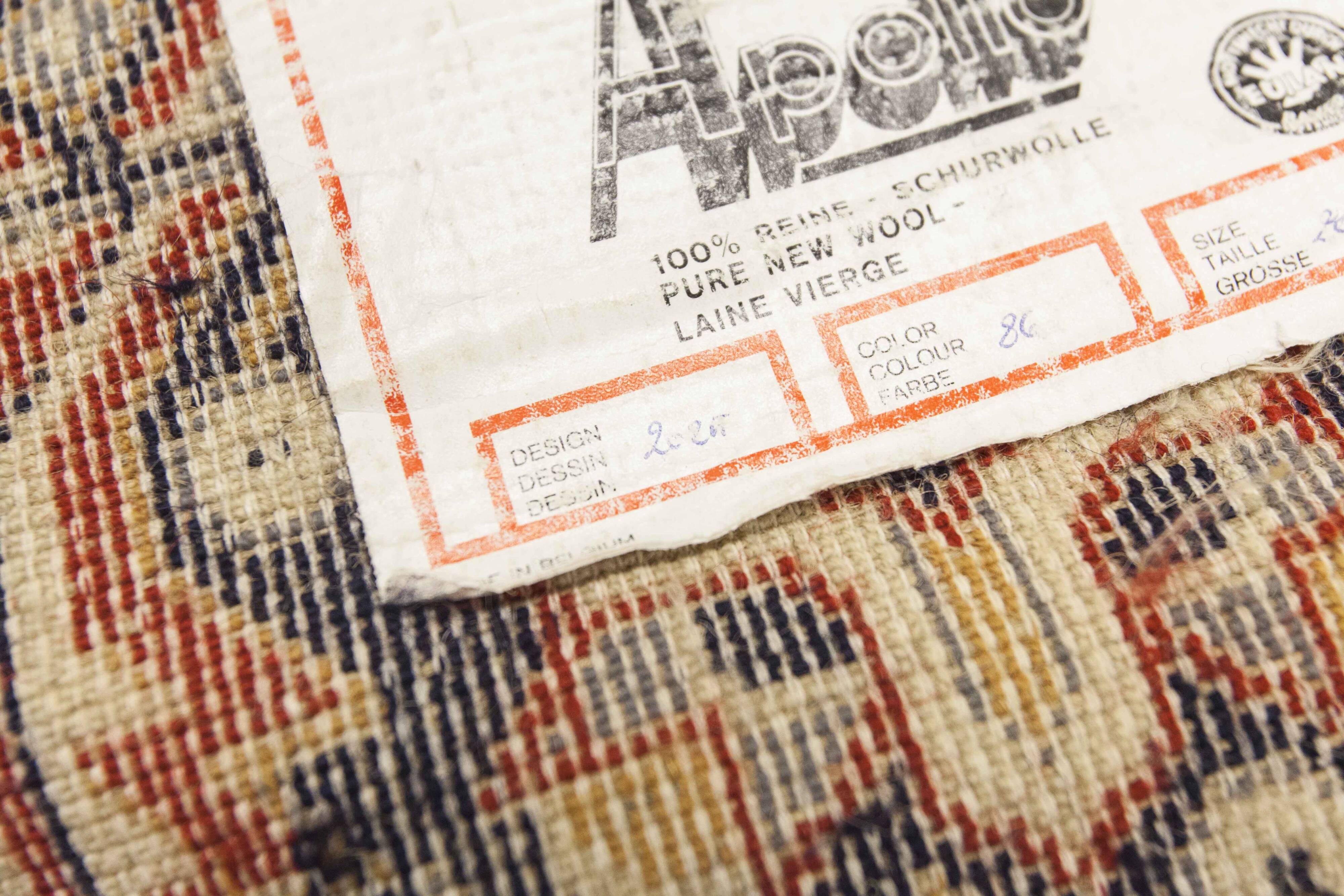 Apollo brand Persian rug, 100% virgin wool, Eulan Bayer Germany