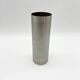 Roll vase / built-in flower stick – brushed aluminum, 1970s
