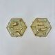 Set of 2 hexagonal wall lamps by Sothis, Italy 1980s