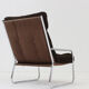 Vintage Space Age chrome armchair by Gillis Lundgren 1970s