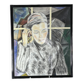 Ecole surréaliste moderne - Portrait de femme - Peinture - Art du XXème