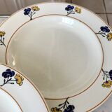 Set of 5 hollow plates Iron Earth model "Romeo" early XXth