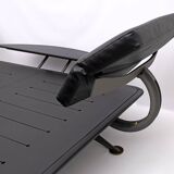 Paolo Piva Double Bed King-Size Brass and Steel "Adia" by B&B, 1980s