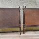 Hand-carved Louis XVI style headboards with chic vintage caning (1800s)