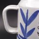 Enamelled terracotta pitcher, bird decoration engraved by Michel Barbier, Vallauris circa 1970