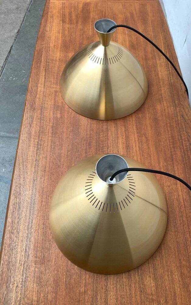 Danish mid-century diabolo pendant lamp by Lyfa, 1960s, set of 2