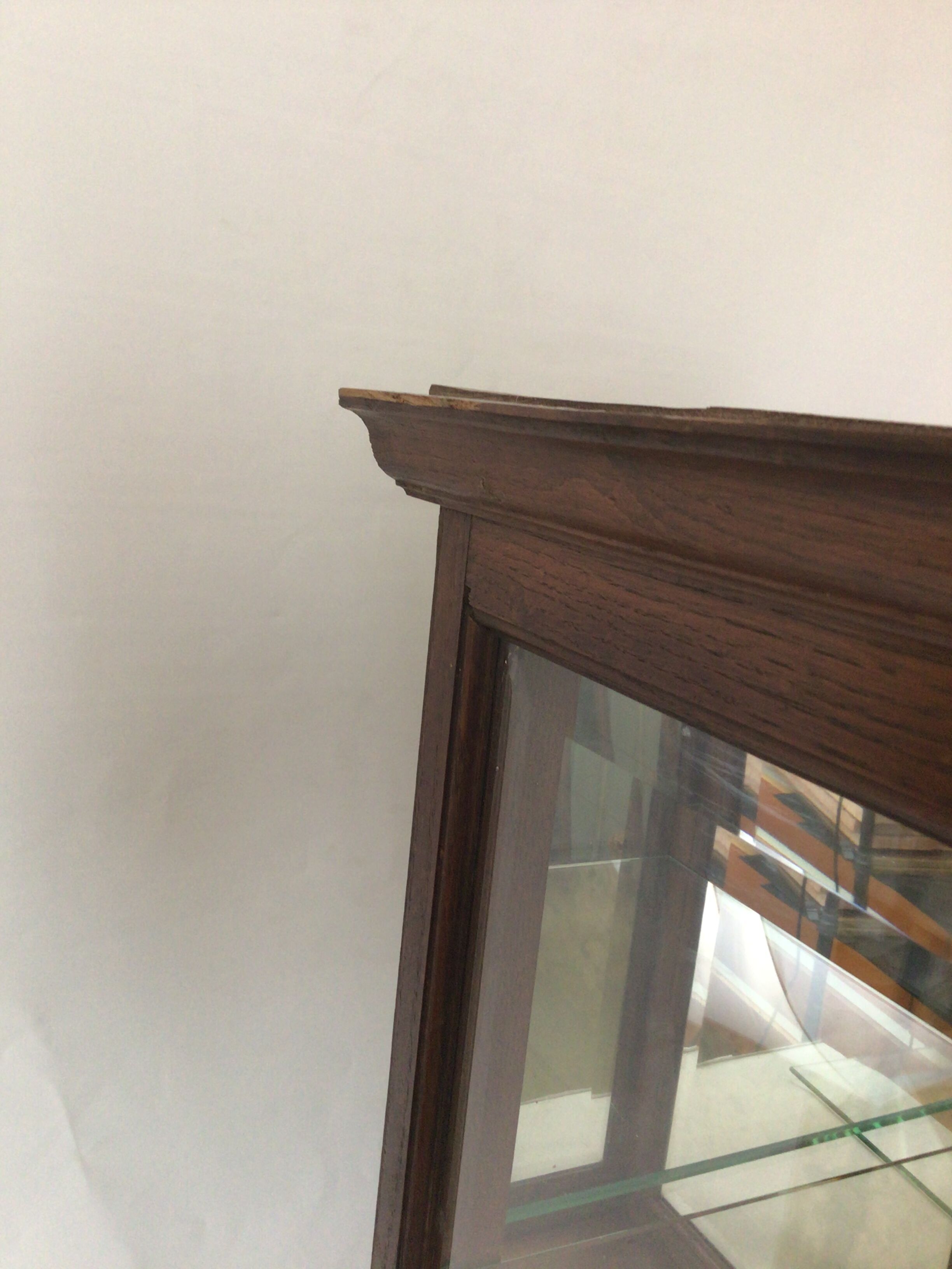 Vitrine à poser en chêne