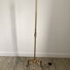 Vintage golden brass tripod floor lamp
