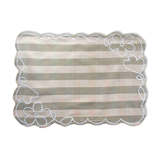 Vichy fleur placemat rose