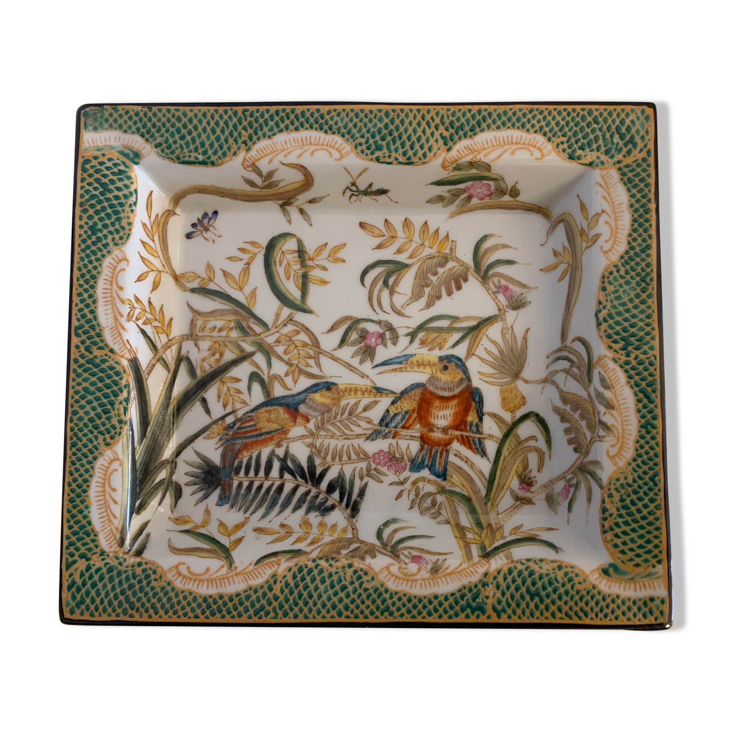 Empty hand-painted porcelain pocket Fabienne Jouvin