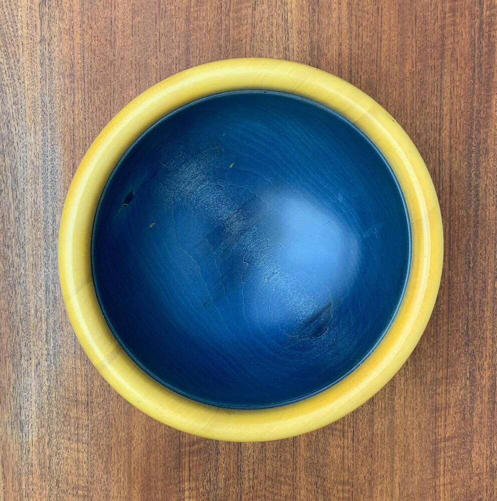 Postmodern Italian Wooden Bowl by Pietro Manzoni