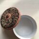 Jewelry box decorated with floral fabric