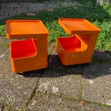 Pair of vintage bedside tables