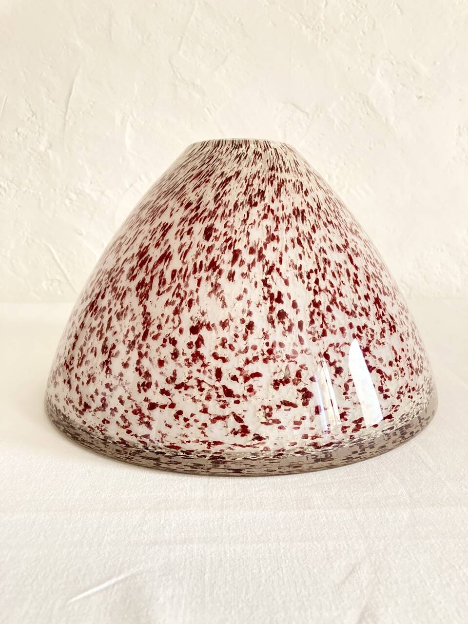 Murano vase in speckled glass paste