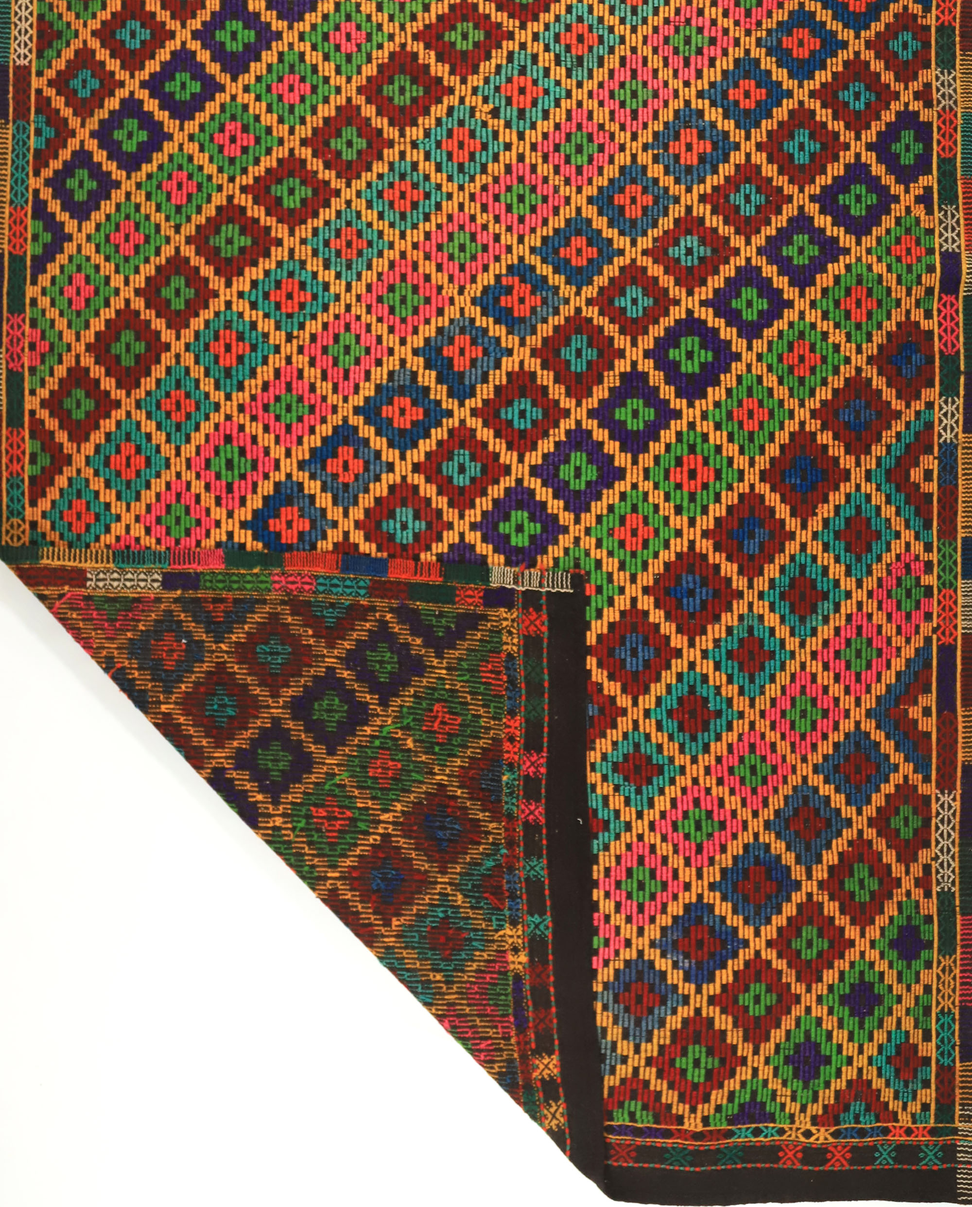 Anatolian handmade kilim rug 290 cm x 199 cm