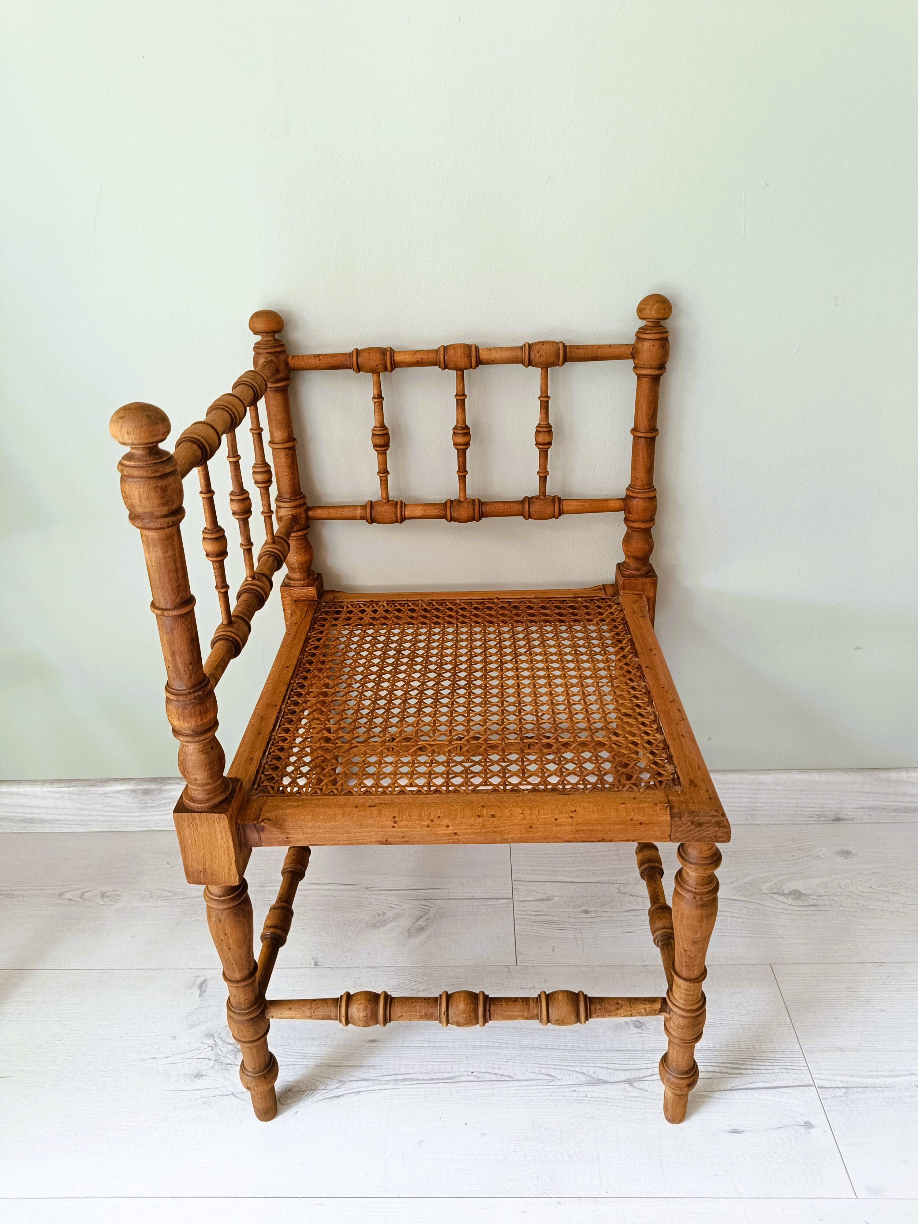 Art Nouveau corner chair