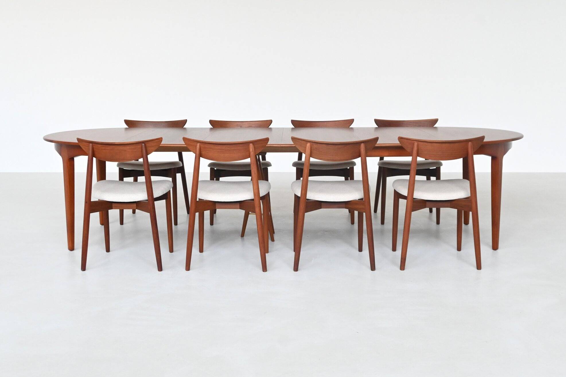 Henning Kjaernulf model 62 dining table teak Soro Stolefabrik Denmark 1958